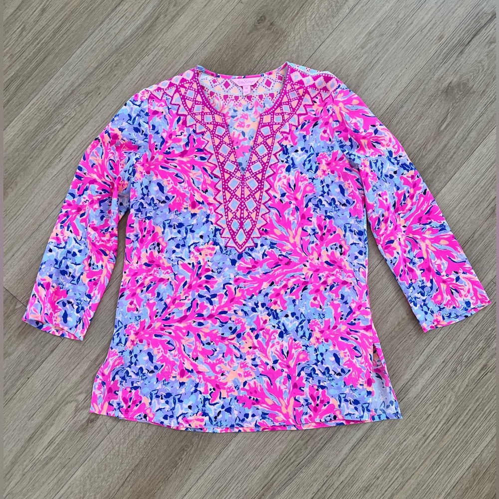 Lilly Pulitzer Silk Tunic Top